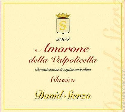Amarone della Valpolicella Classico, David Sterza